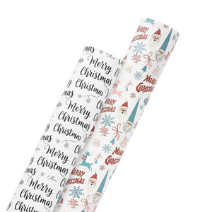 Merry Christmas - Wrapping Paper Bundle (2 Rolls)