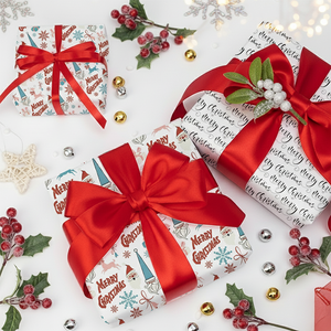 Merry Christmas - Wrapping Paper Bundle (2 Rolls)