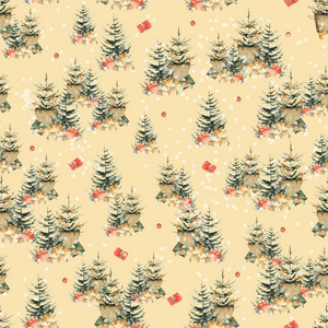 Winter Trees - Christmas Wrapping Paper Bundle (3 Rolls)