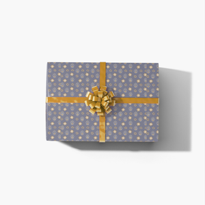 Hanukkah Gold Stars | Kraft Wrapping Paper | Waterleaf Paper