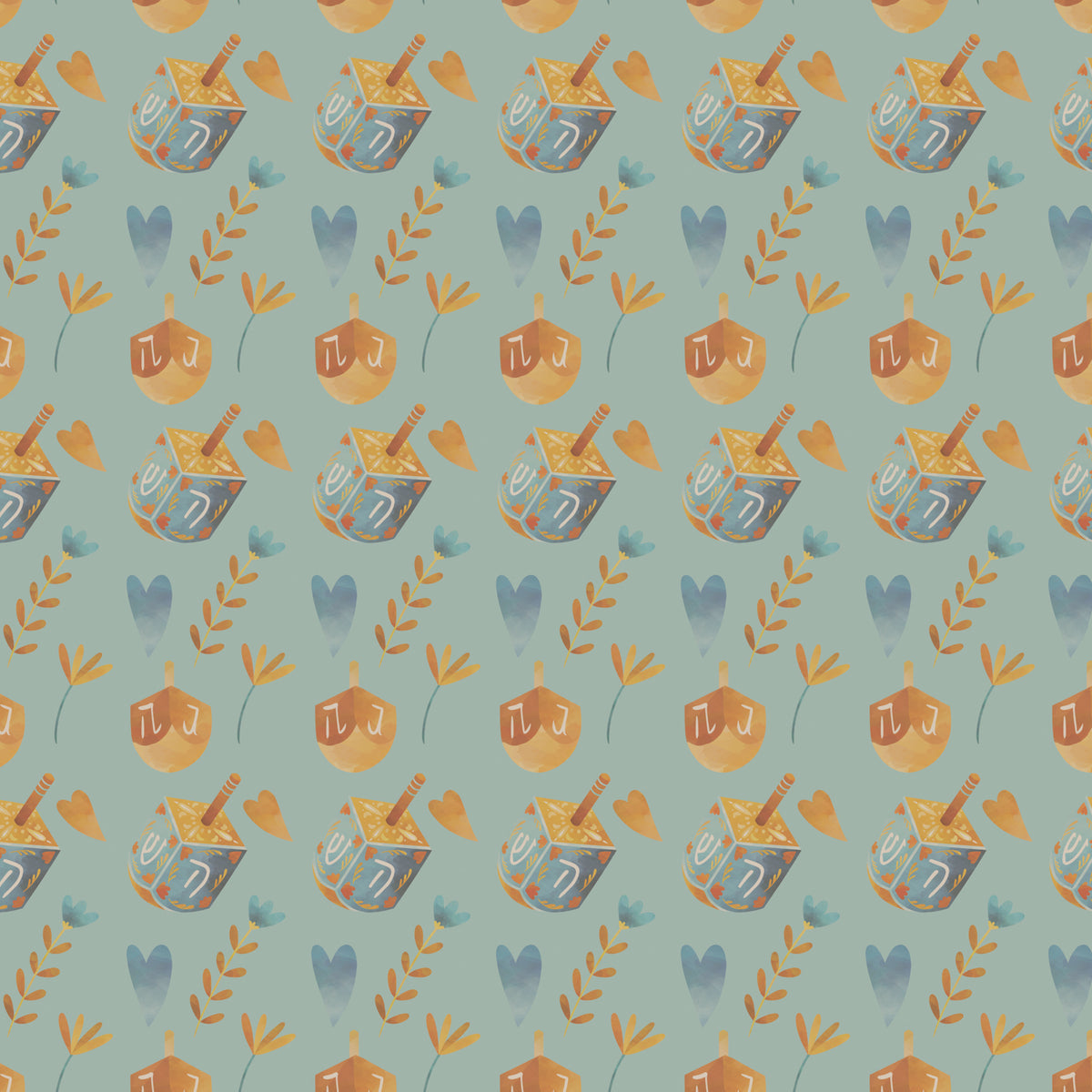 Dreidel, Dreidel, Dreidel | Kraft Wrapping Paper | Waterleaf Paper