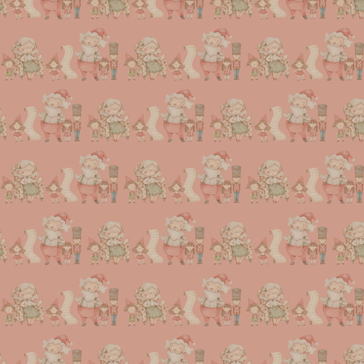 Happy Christmas Santa Claus | Kraft Wrapping Paper | Waterleaf Paper