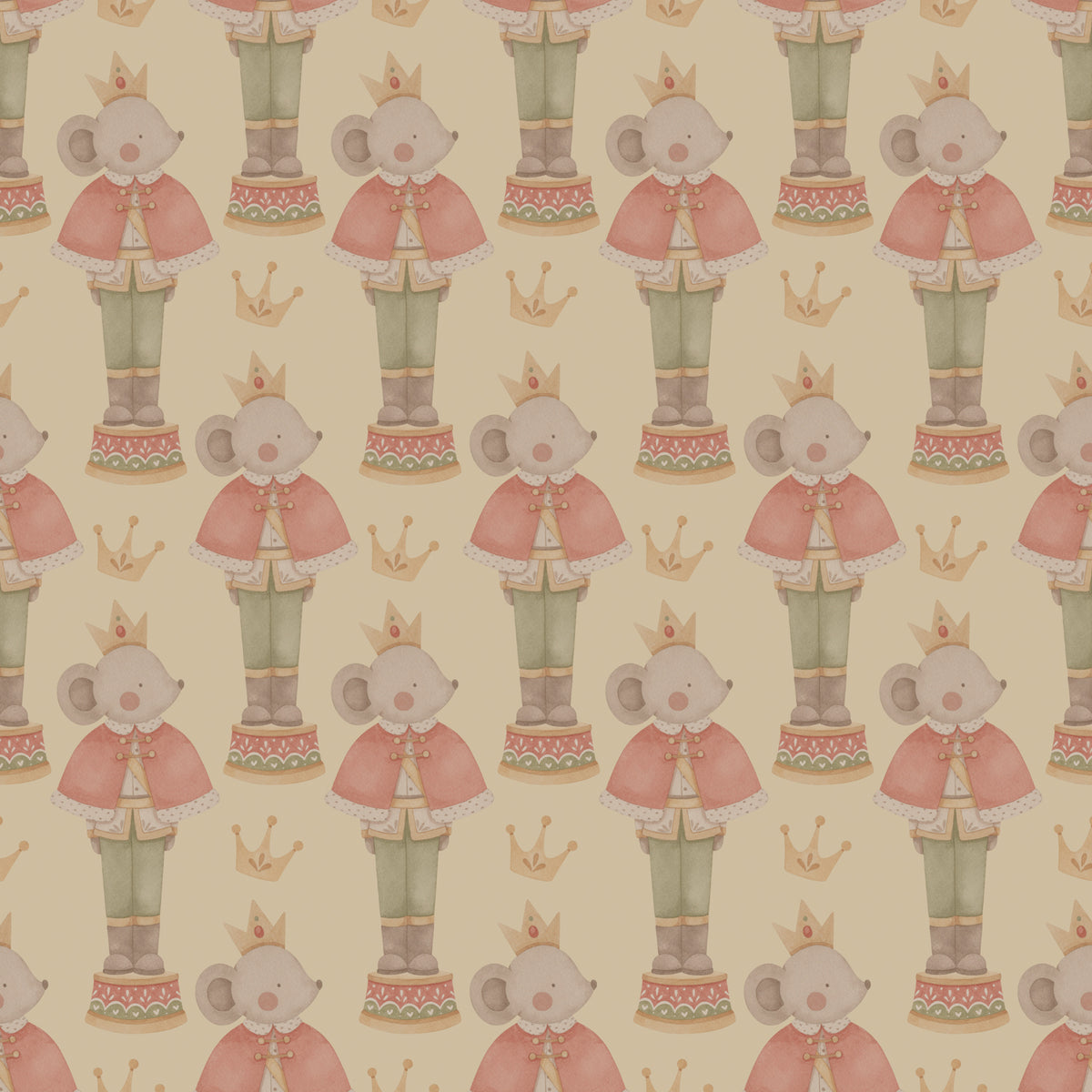 Nutcracker Mouse King | Kraft Wrapping Paper | Waterleaf Paper