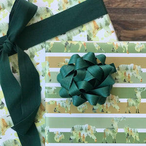 Forest Animals & Stripes - Wrapping Paper