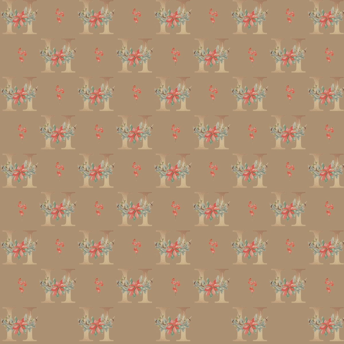 Monograms - Letter H | Kraft Wrapping Paper | Waterleaf Paper