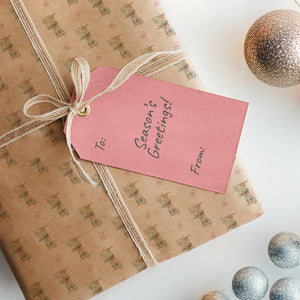 Monograms - Letter I | Kraft Wrapping Paper | Waterleaf Paper