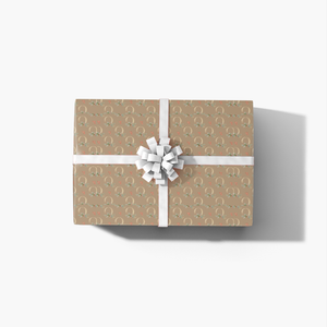 Monograms - Letter Q | Kraft Wrapping Paper | Waterleaf Paper