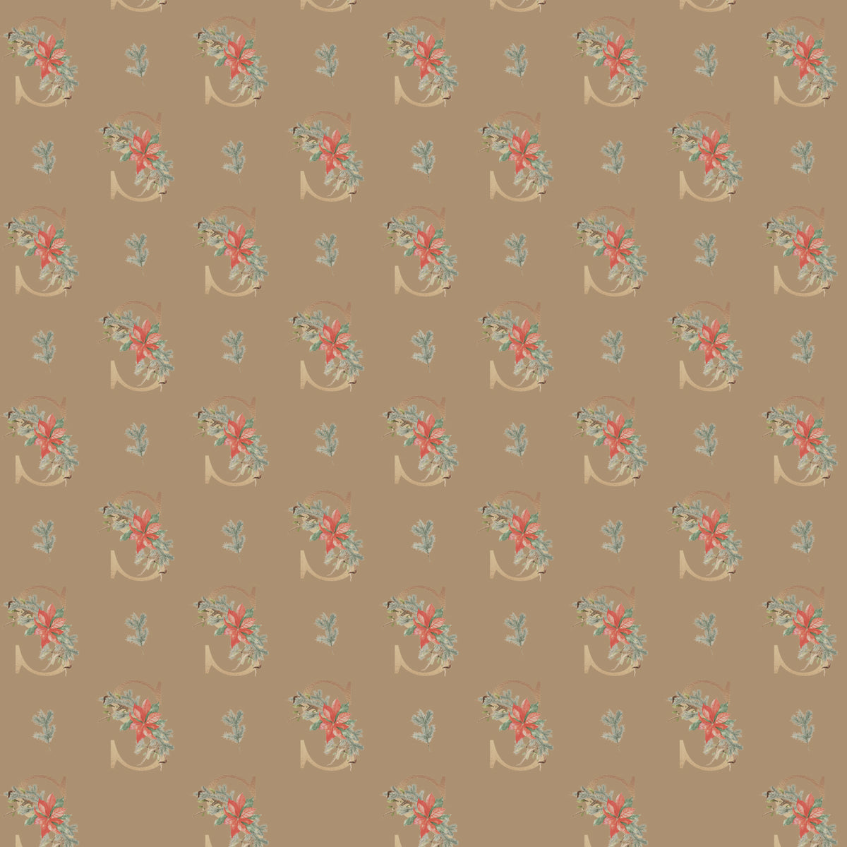 Monograms - Letter S | Kraft Wrapping Paper | Waterleaf Paper