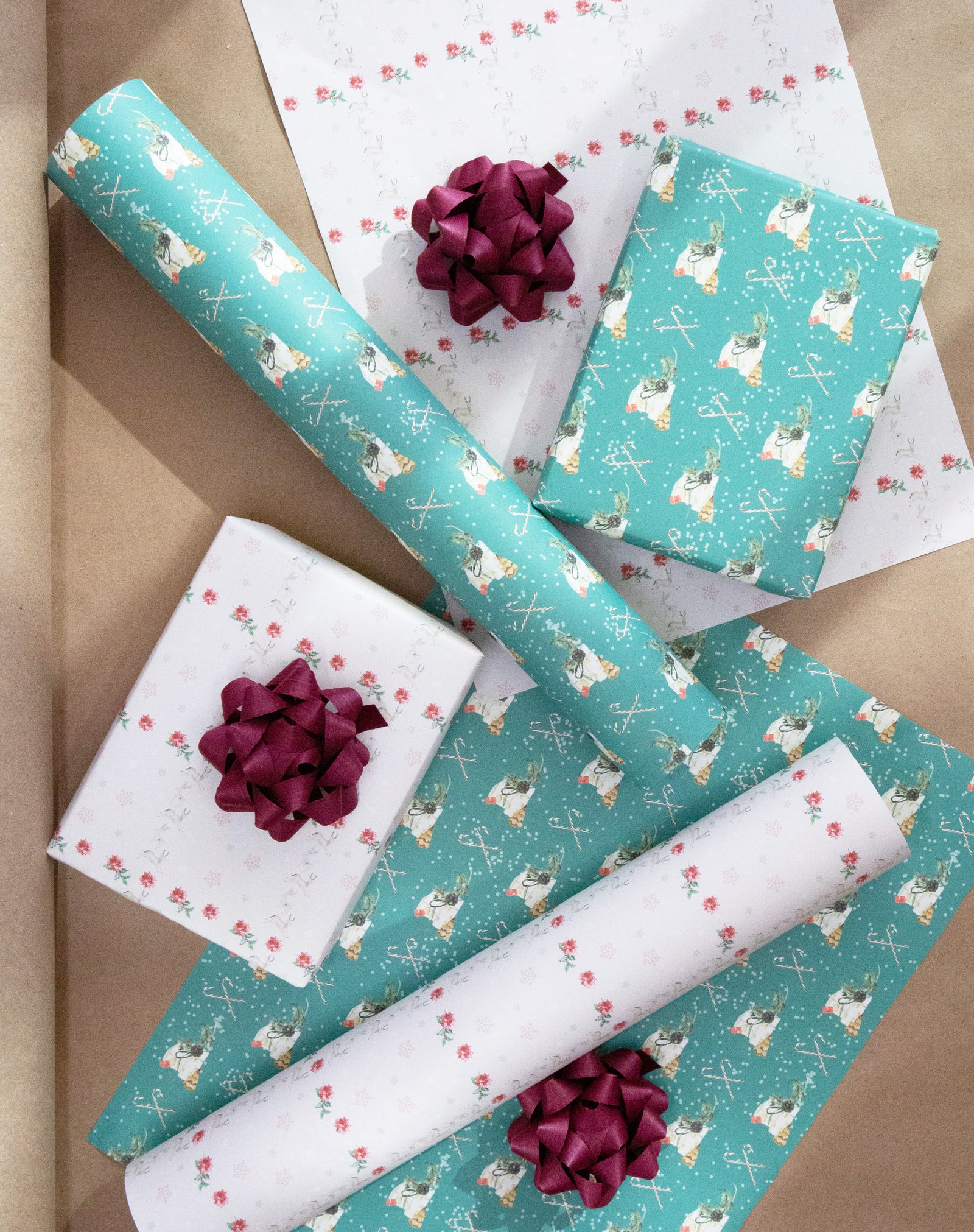 the eye of the pink flower wrapping paper -nature diy customize