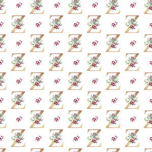 Christmas Monogram Z - Wrapping Paper