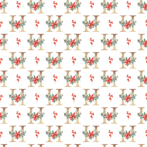 Christmas Monogram H - Wrapping Paper