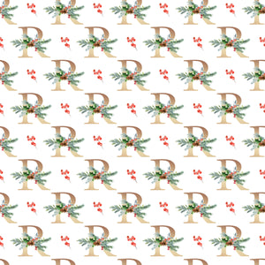 Christmas Monogram R - Wrapping Paper