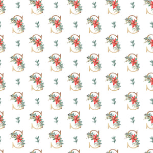 Christmas Monogram S - Wrapping Paper