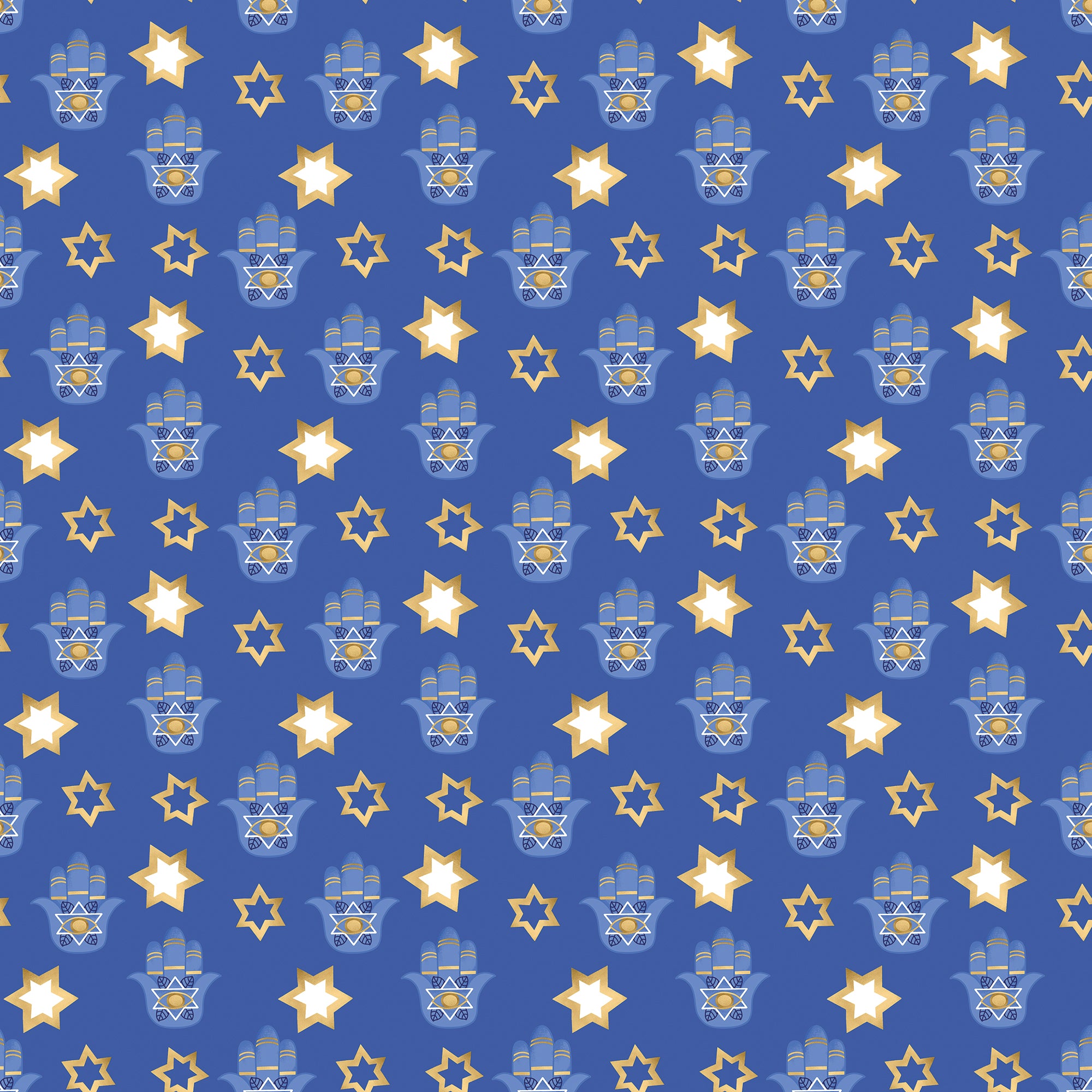 https://waterleafpaperco.com/cdn/shop/files/waterleaf_paper_hannukah_blue_wrapping_paper_with_hamsa_2000x.jpg?v=1696274695