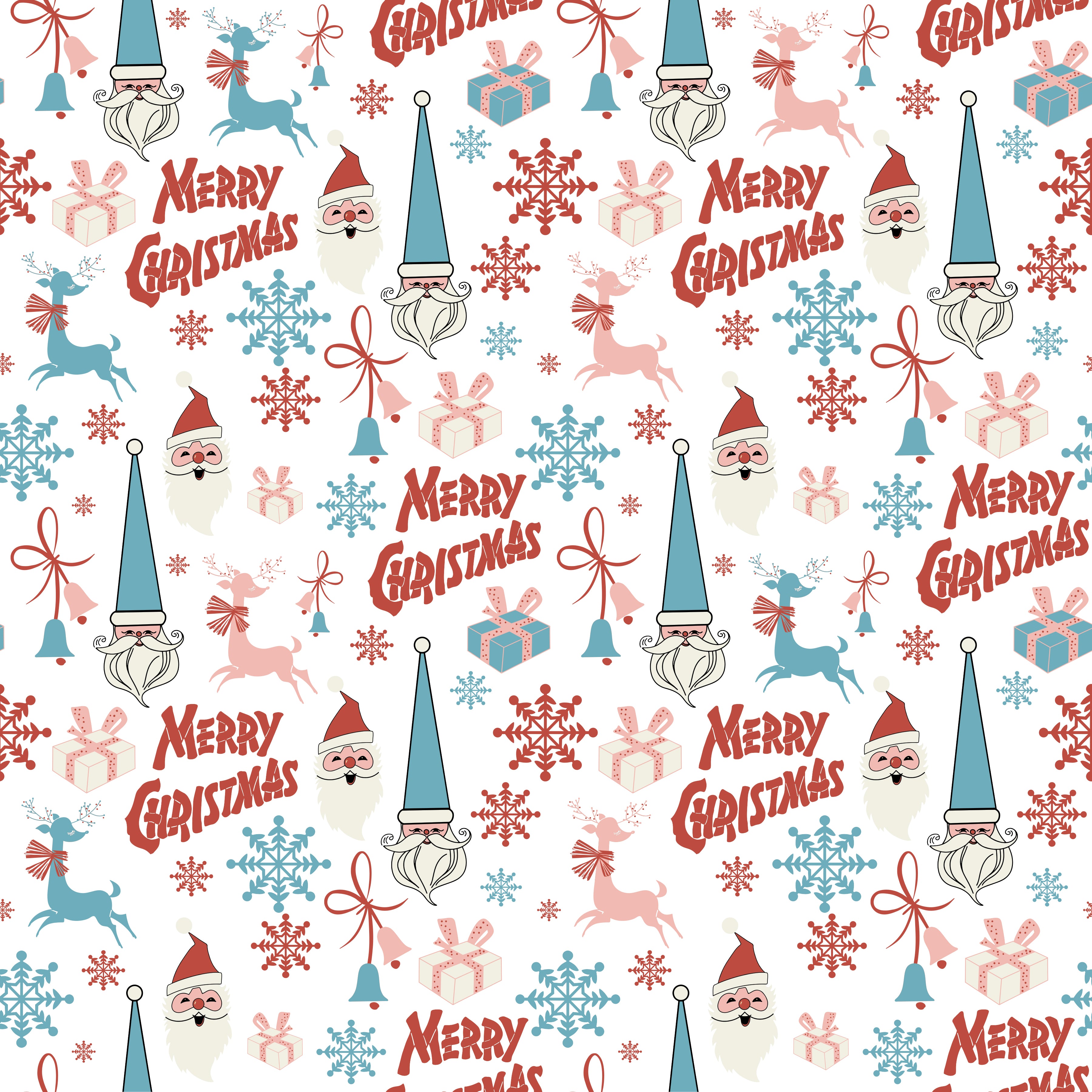 Santa Wrapping Paper | Sustainable Christmas Gift Wrap - Waterleaf ...