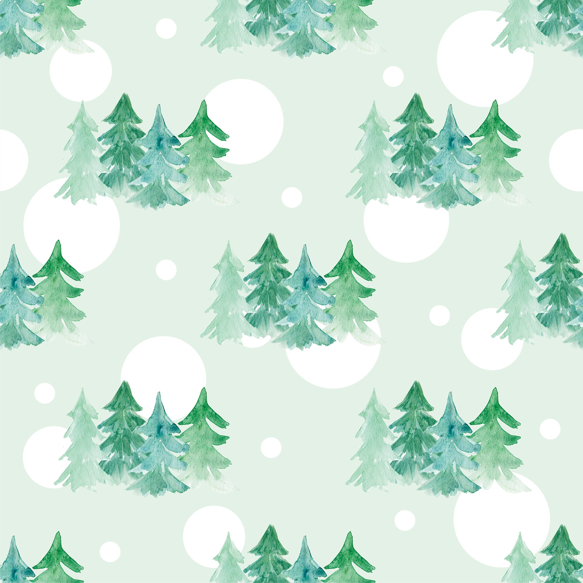 Green Christmas Wrapping Paper