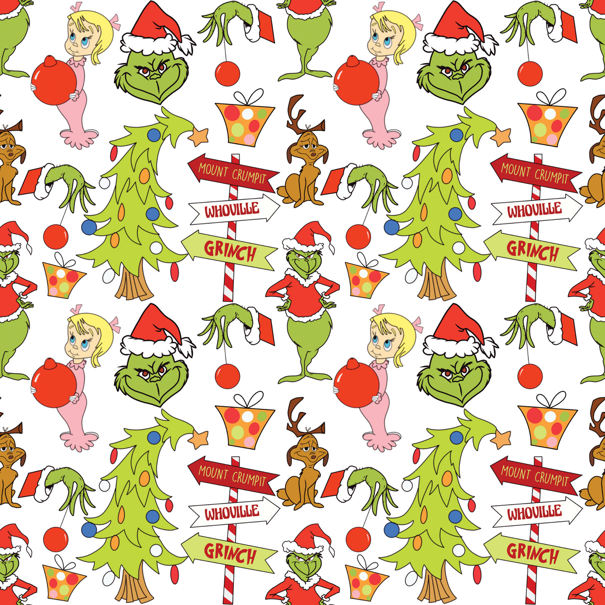 The Grinch Christmas Wrapping Paper | Eco Friendly Gift Wrap ...