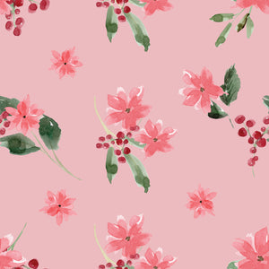 Poinsettia Floral - Wrapping Paper