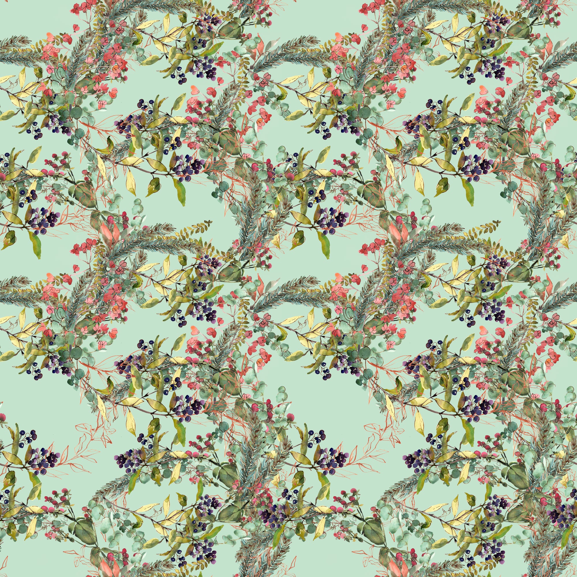 Wildberries Feathering Blossoms - Wrapping Paper