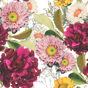 Feeling the Love with Zinnias & Mums - Wrapping Paper