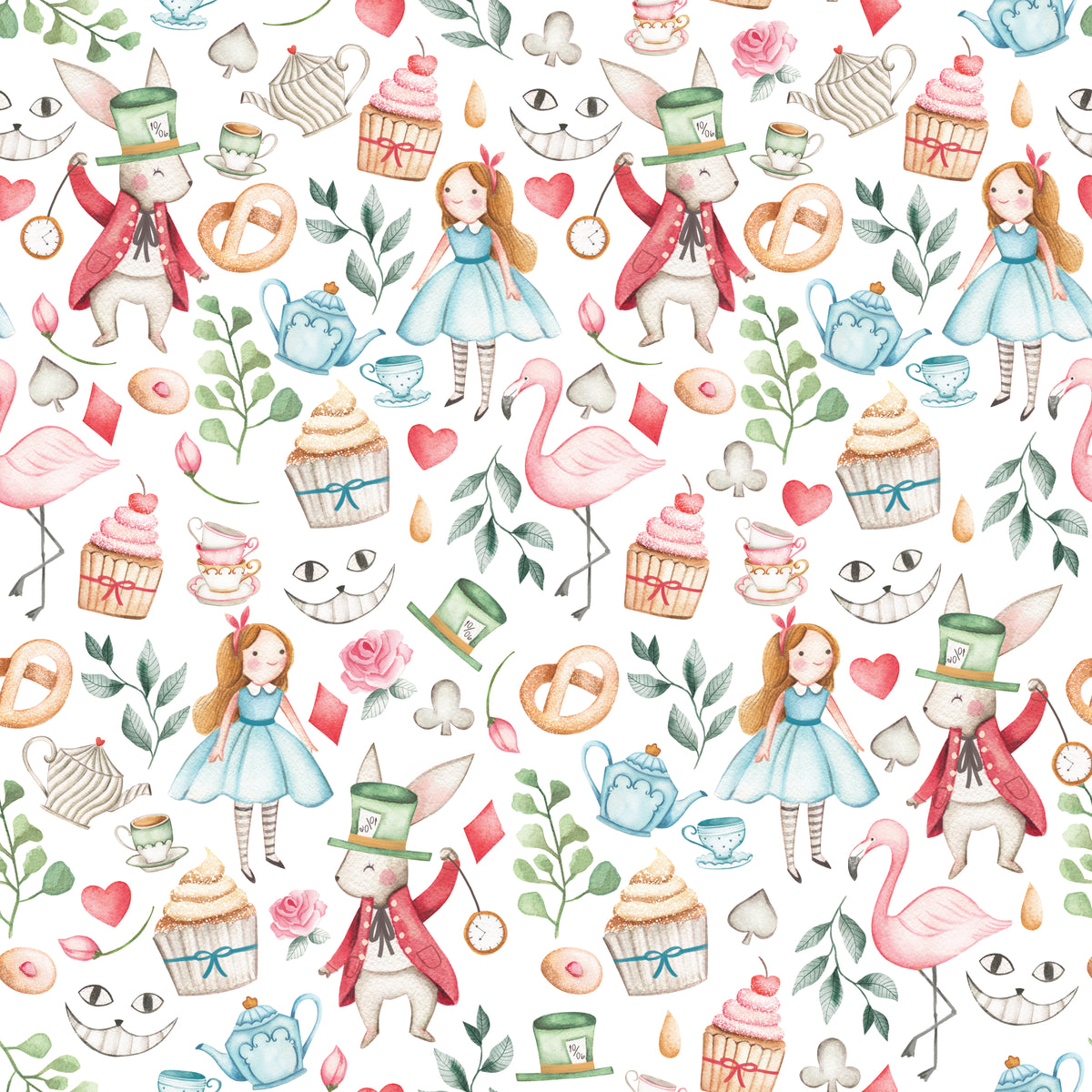 Alice&#39;s Tea Party &amp; All It&#39;s Wonderment - Wrapping Paper