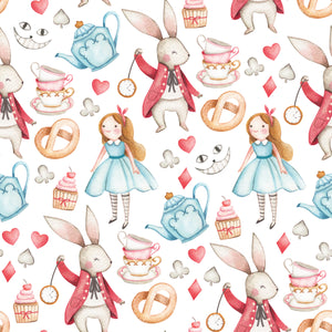 Alice's Tea Party with The Guests - Wrapping Paper