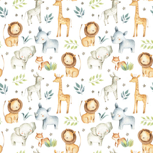 Jungle Baby Animals Exploring - Wrapping Paper