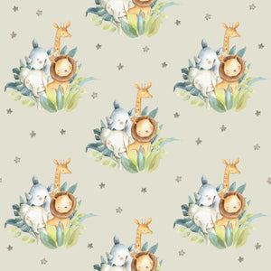 Jungle Baby Animals Gathering - Wrapping Paper