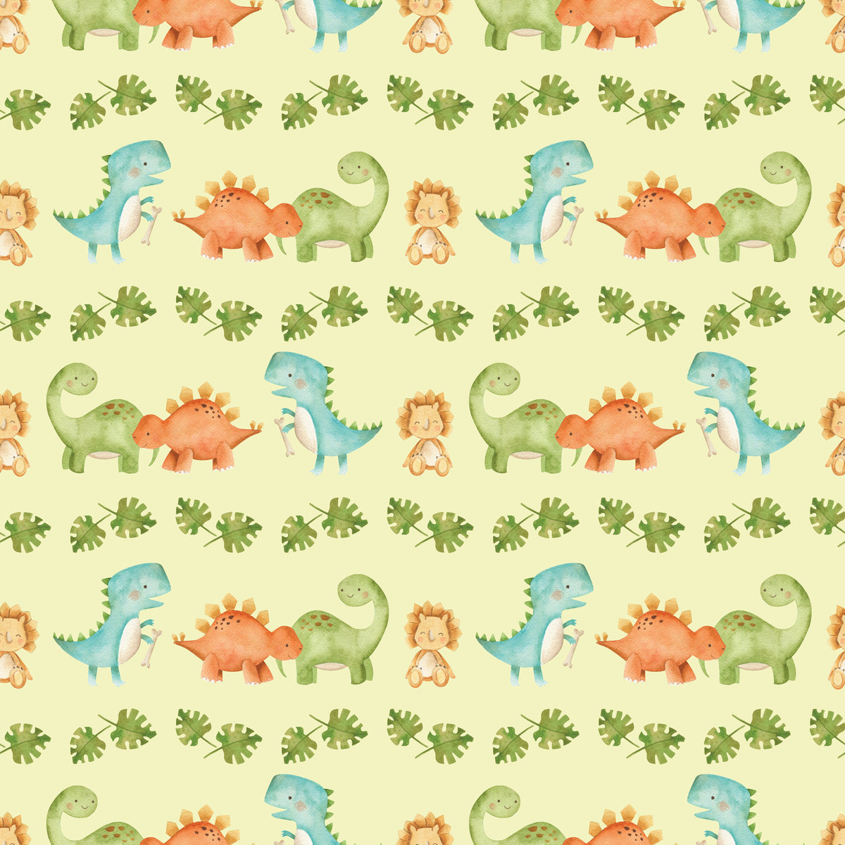 Baby Dinosaurs Wondering - Wrapping Paper