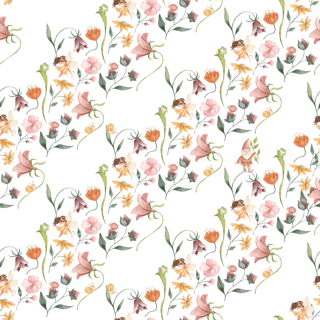 Flower fairy shop wrapping paper