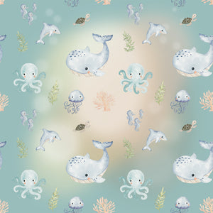 Under the Sea Glowing with Fun - Wrapping Paper