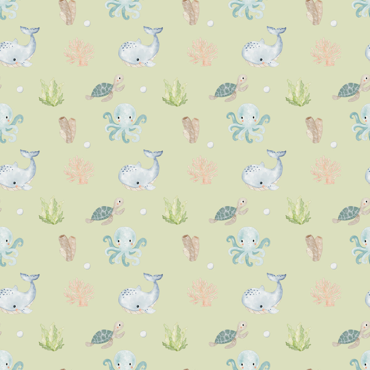 Under the Sea Baby Animals - Wrapping Paper