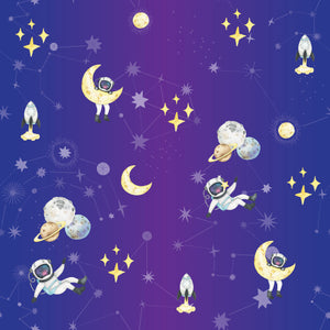 Spacey & Star Filled Night - Wrapping Paper