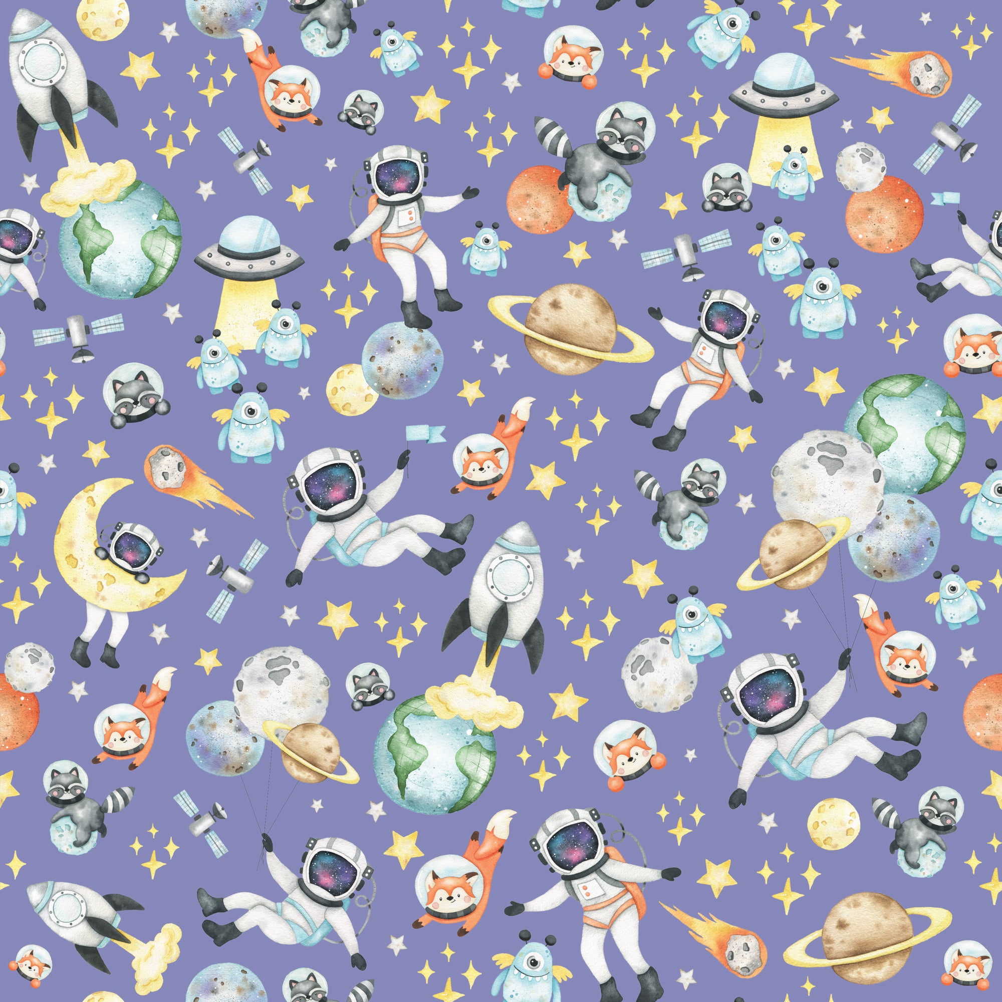 Up-Close Space Ride - Wrapping Paper