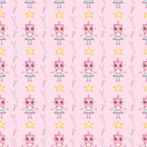 Starry Pink Robot - Wrapping Paper