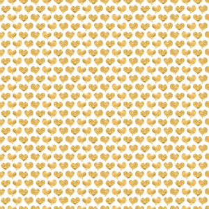 Gold Hearts - Wrapping Paper