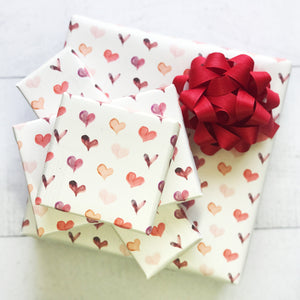 Red Hearts - Wrapping Paper