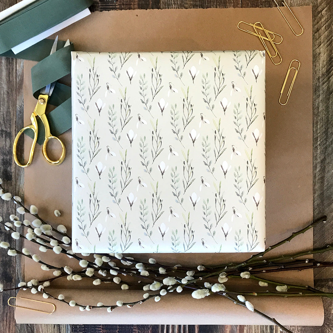 Leaves & Flowers Dissolvable Wrapping Paper
