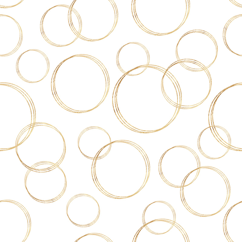 Gold Concentric Circles Dissolvable Wrapping Paper | Waterleaf Paper ...
