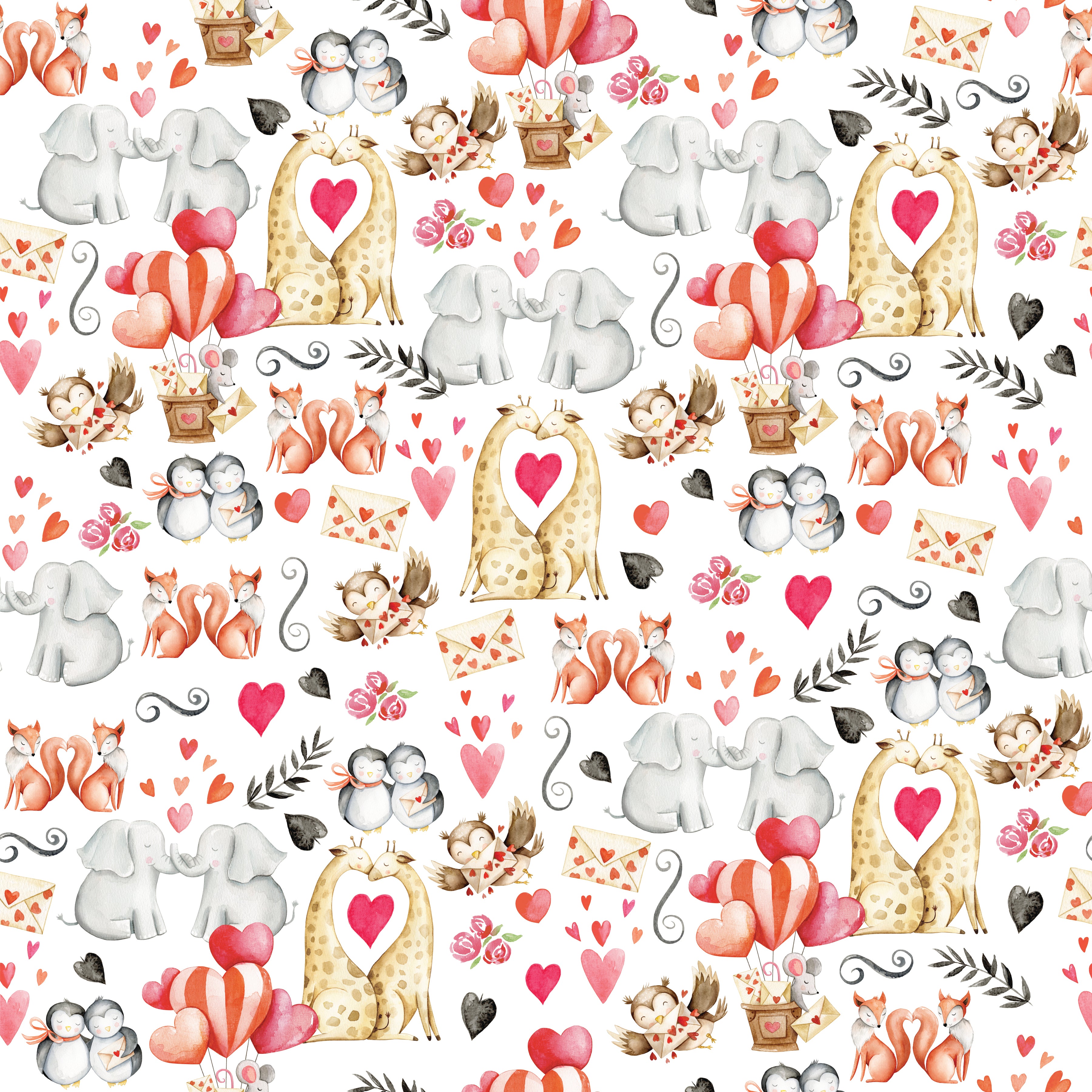 Winter Woodland Animals Dissolvable Wrapping Paper