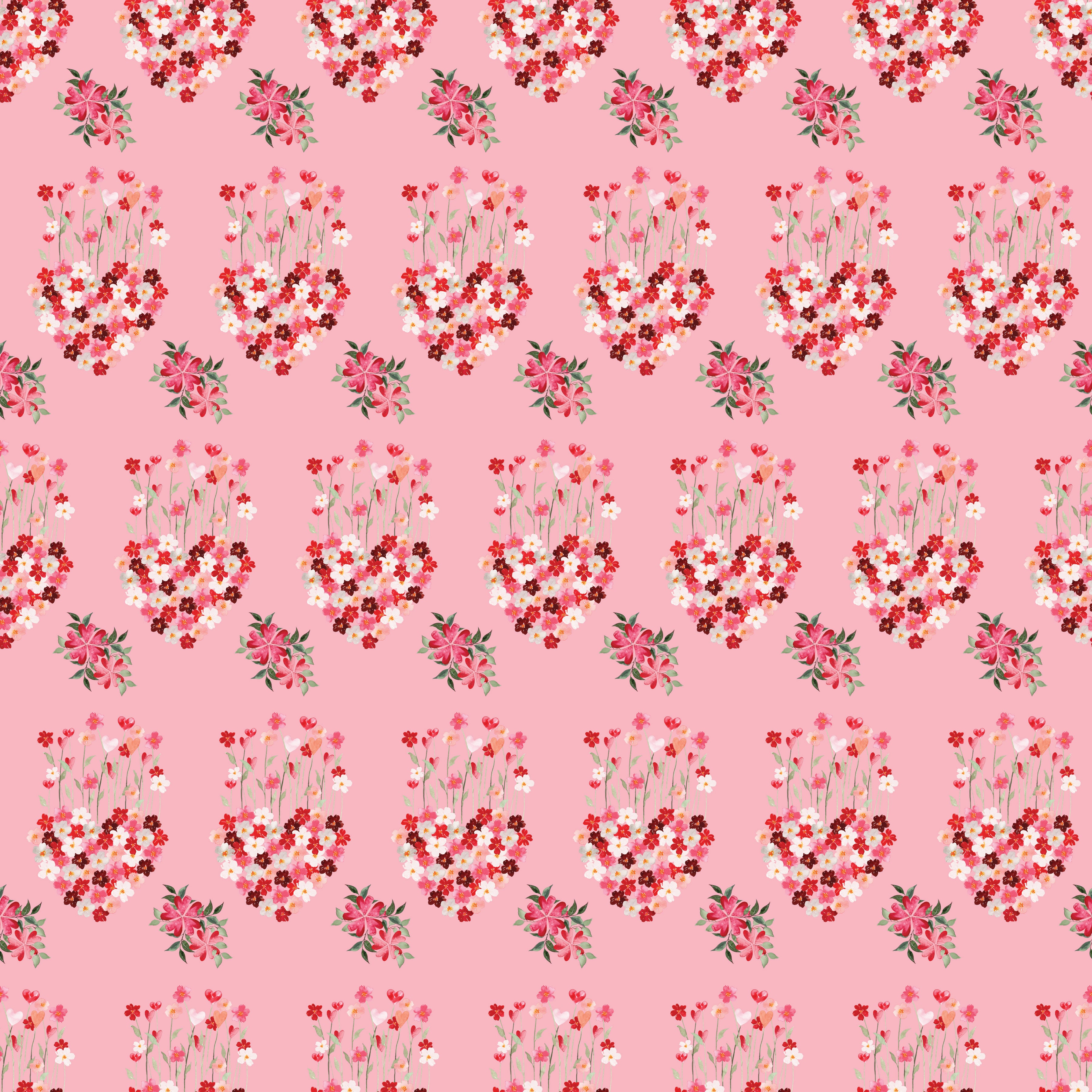 Valentine Hearts Growing - Wrapping Paper