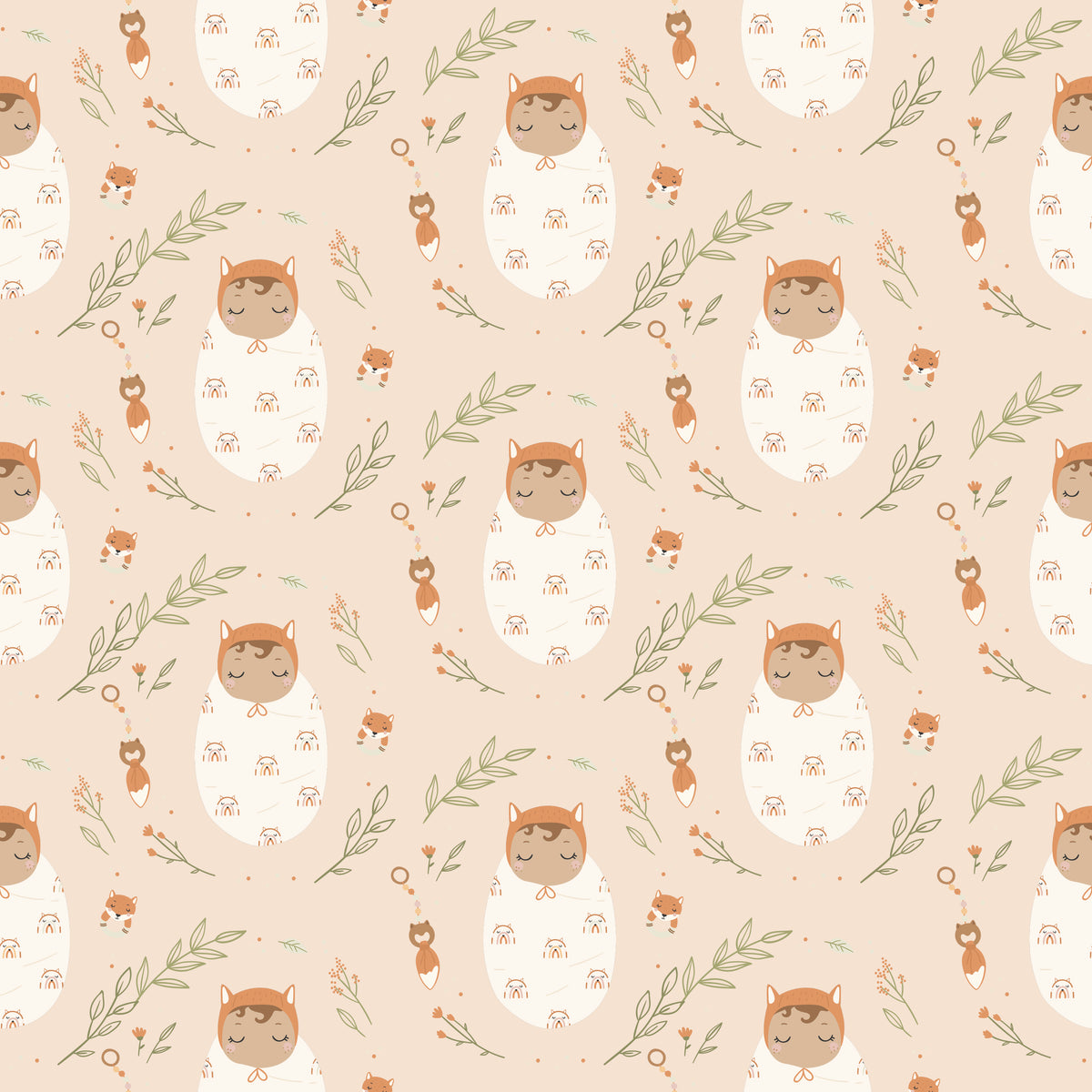 Honey Baby & Fox - Wrapping Paper