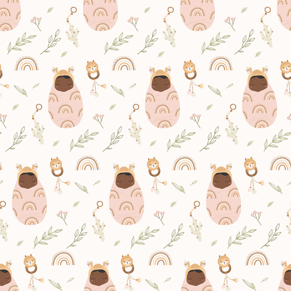 Cocoa Baby & Llama - Wrapping Paper