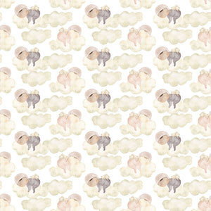 Cozy Baby Dreaming in the Clouds - Wrapping Paper