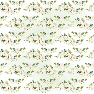 White & Cream Roses - Wrapping Paper