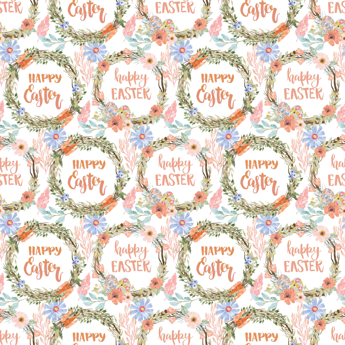 Happy Easter Wreath - Wrapping Paper