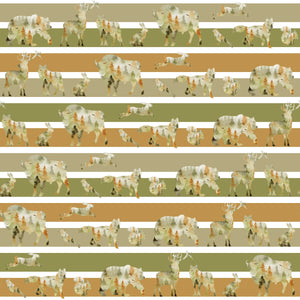 Forest Animals & Stripes - Wrapping Paper
