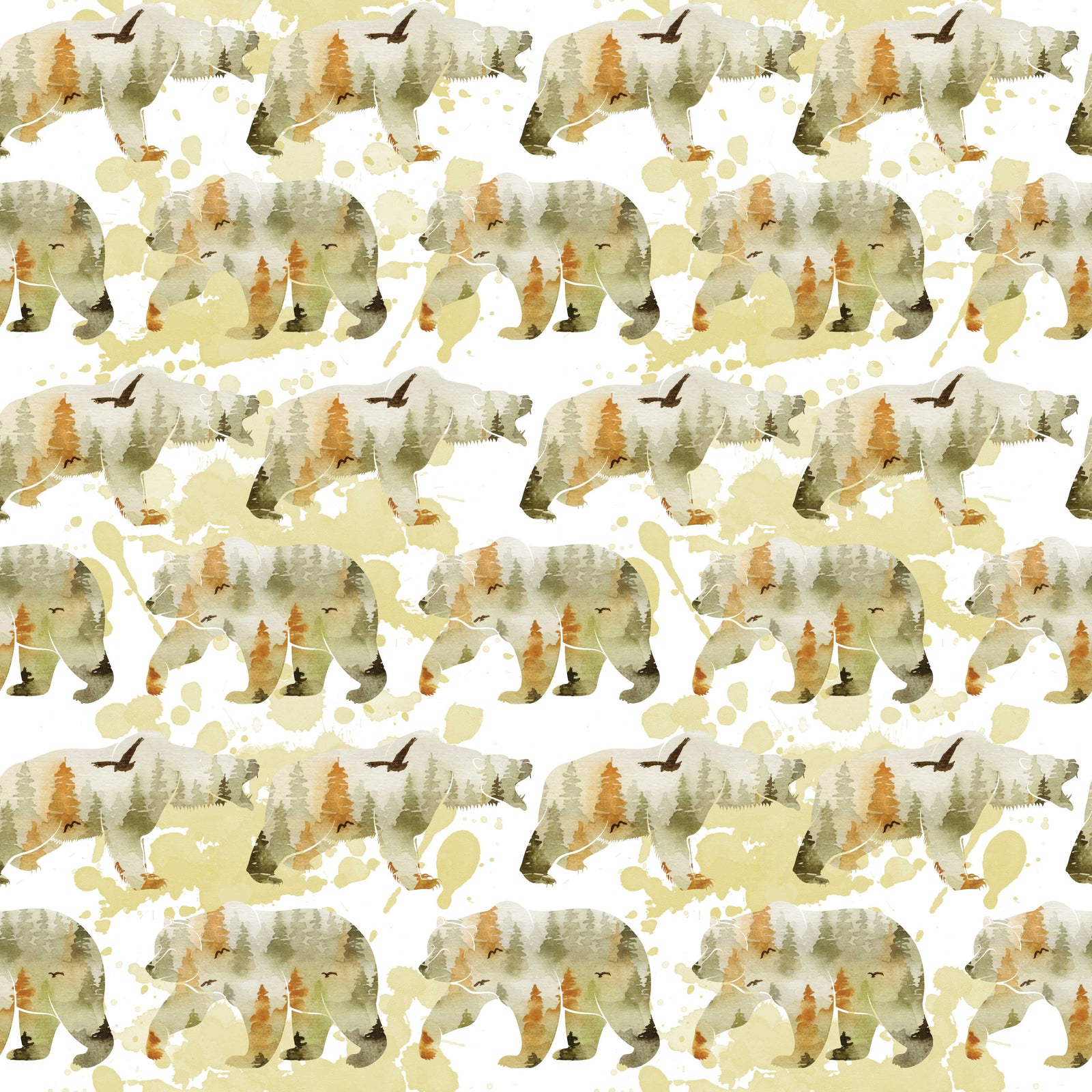 Bears Wandering - Wrapping Paper