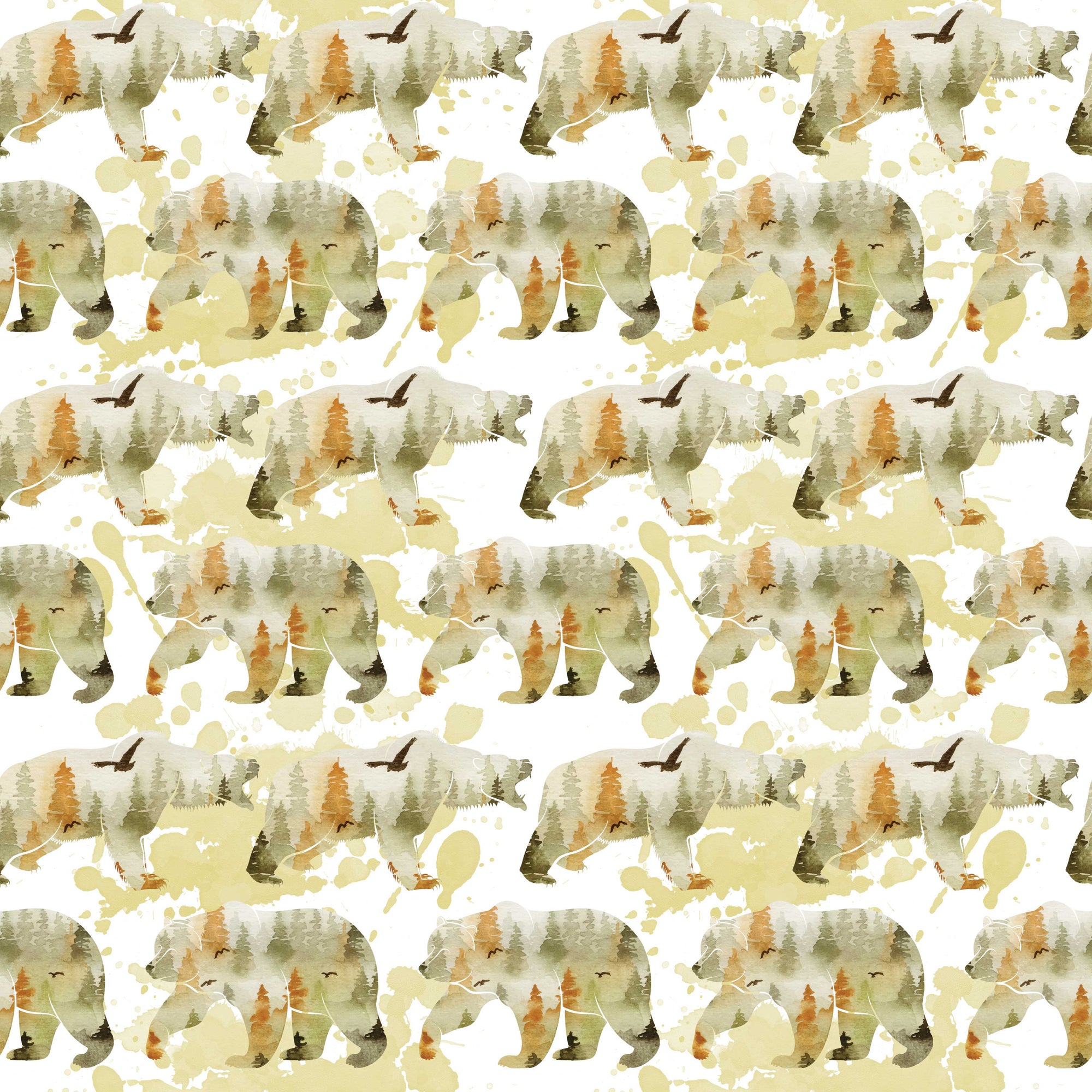 Bears Wandering - Wrapping Paper